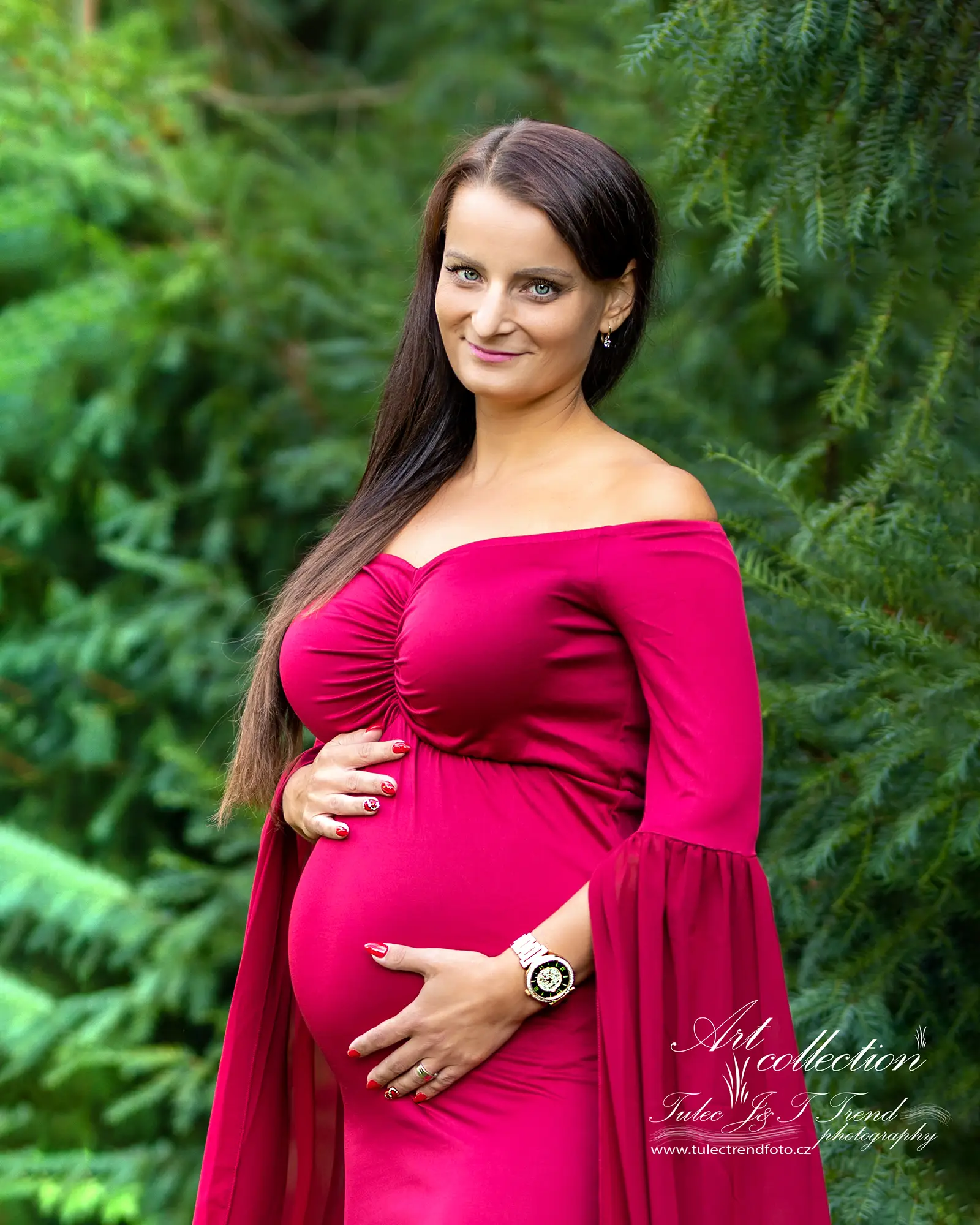 Těhotenské focení v zámeckém parku Prostějov