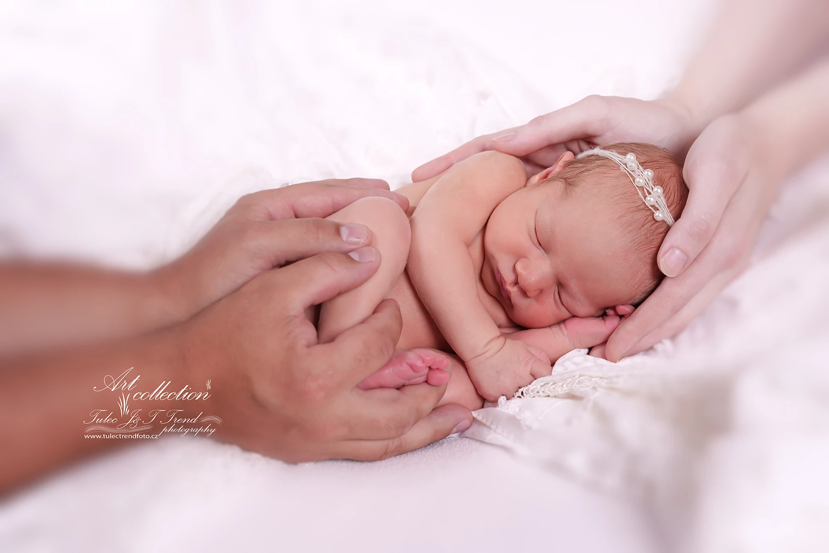 Focení miminka v ateliéru - fotograf Olomouc