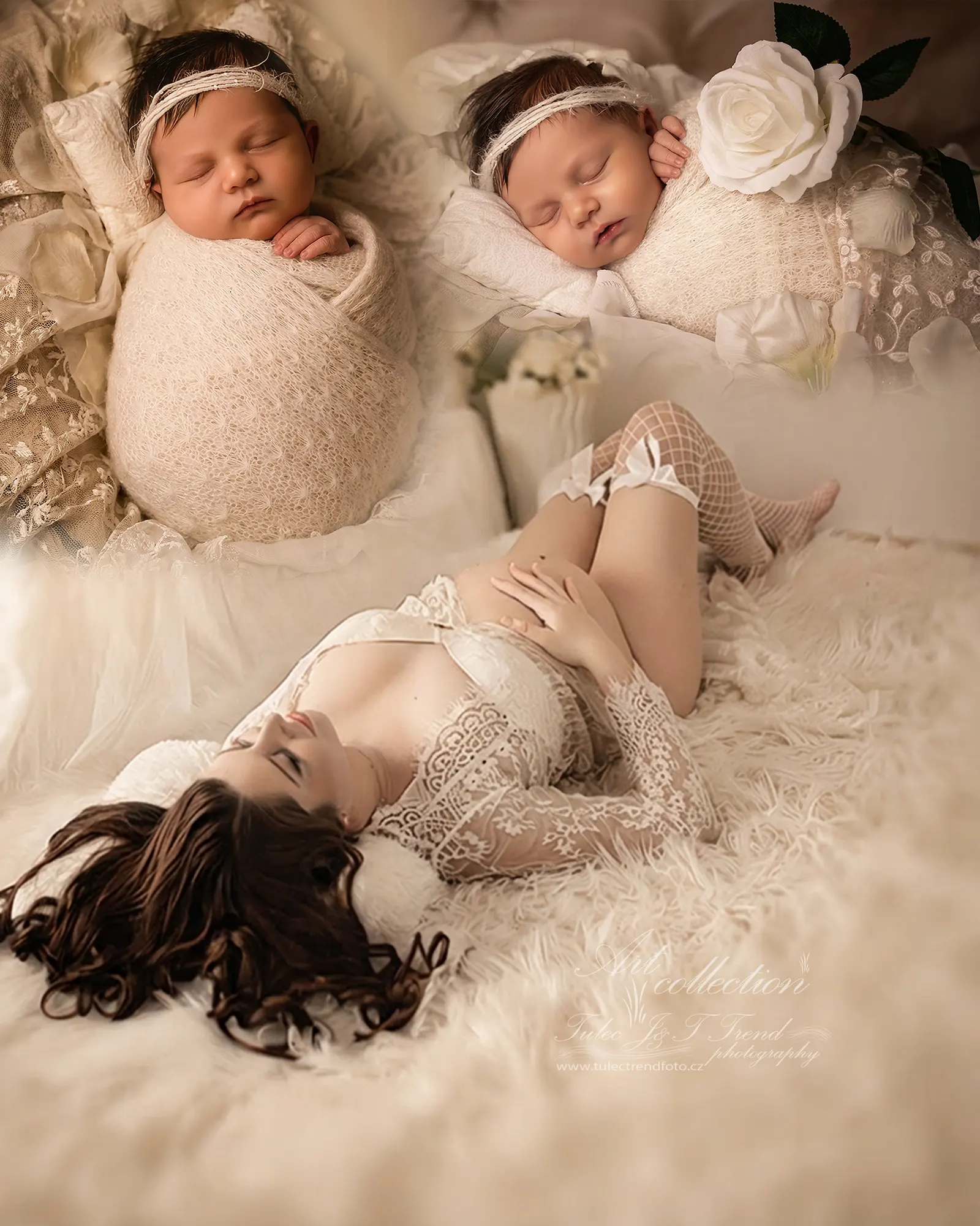 Newborn focení miminka s maminkou — Tulec Trend Foto