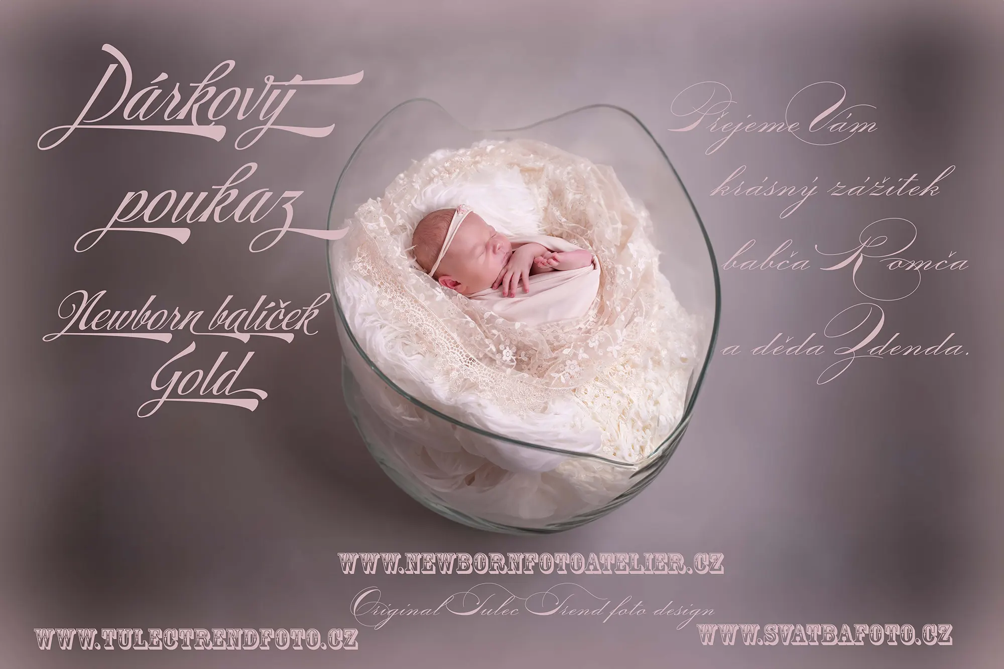 Dárkový poukaz na newborn focení Olomouc