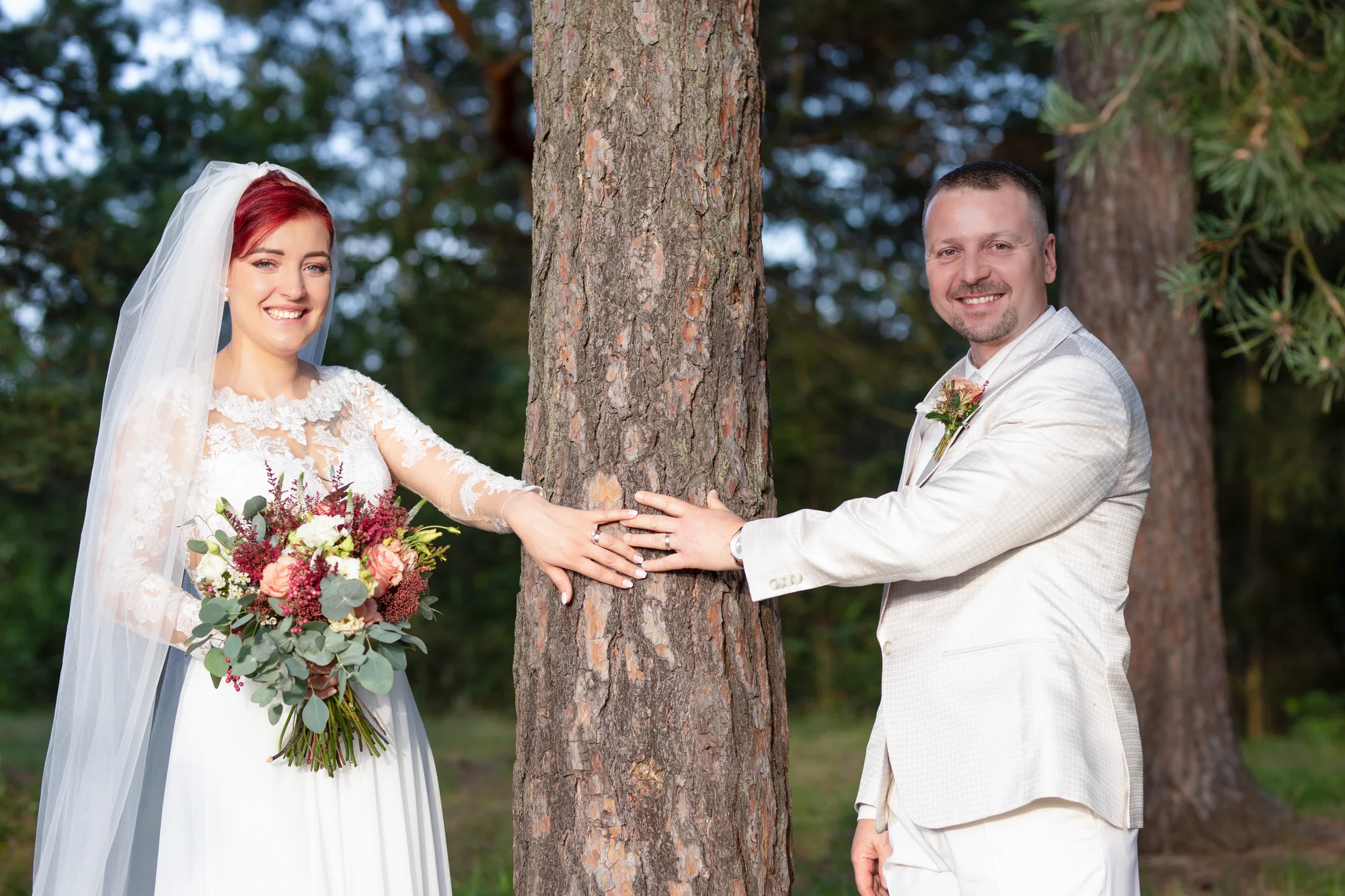 Portrétní focení novomanželů — statek Samsara, Blanensko