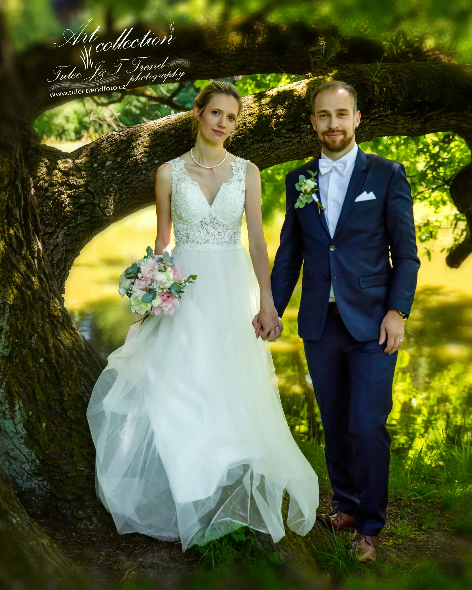 Nikča a Míša – svatební focení v zámeckém parku Čechy pod Kosířem 2023