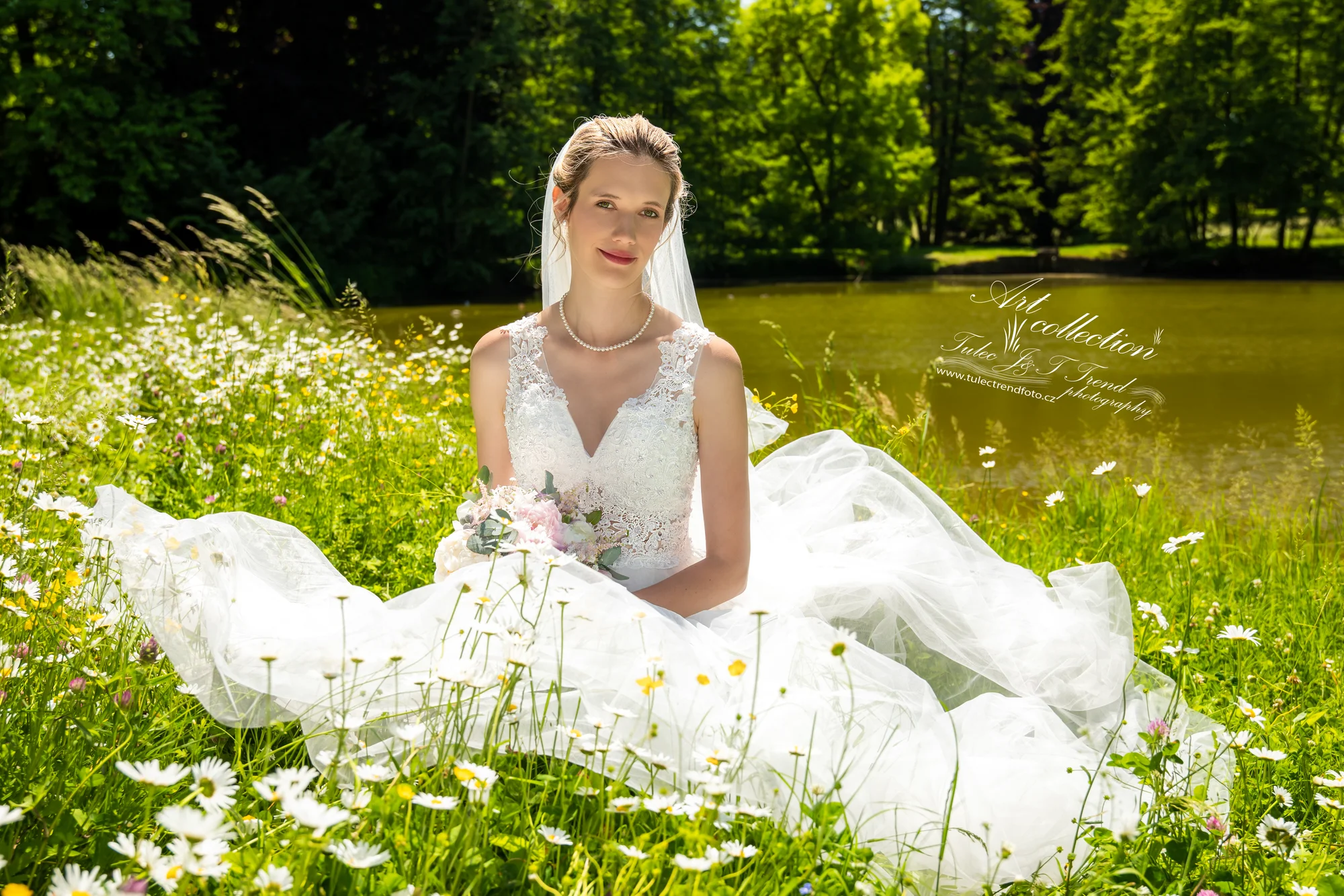 Nikča a Míša – svatební focení v zámeckém parku Čechy pod Kosířem 2023