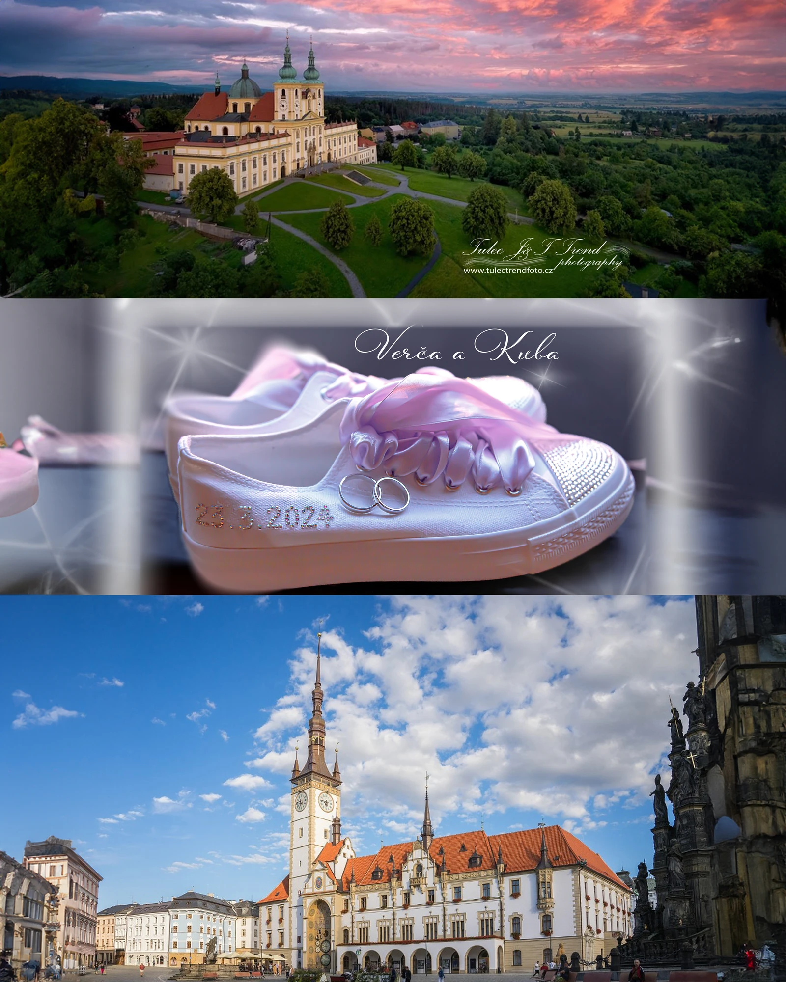 Verča a Kuba – svatební focení Olomouc a Fojtství Svatý Kopeček 2024