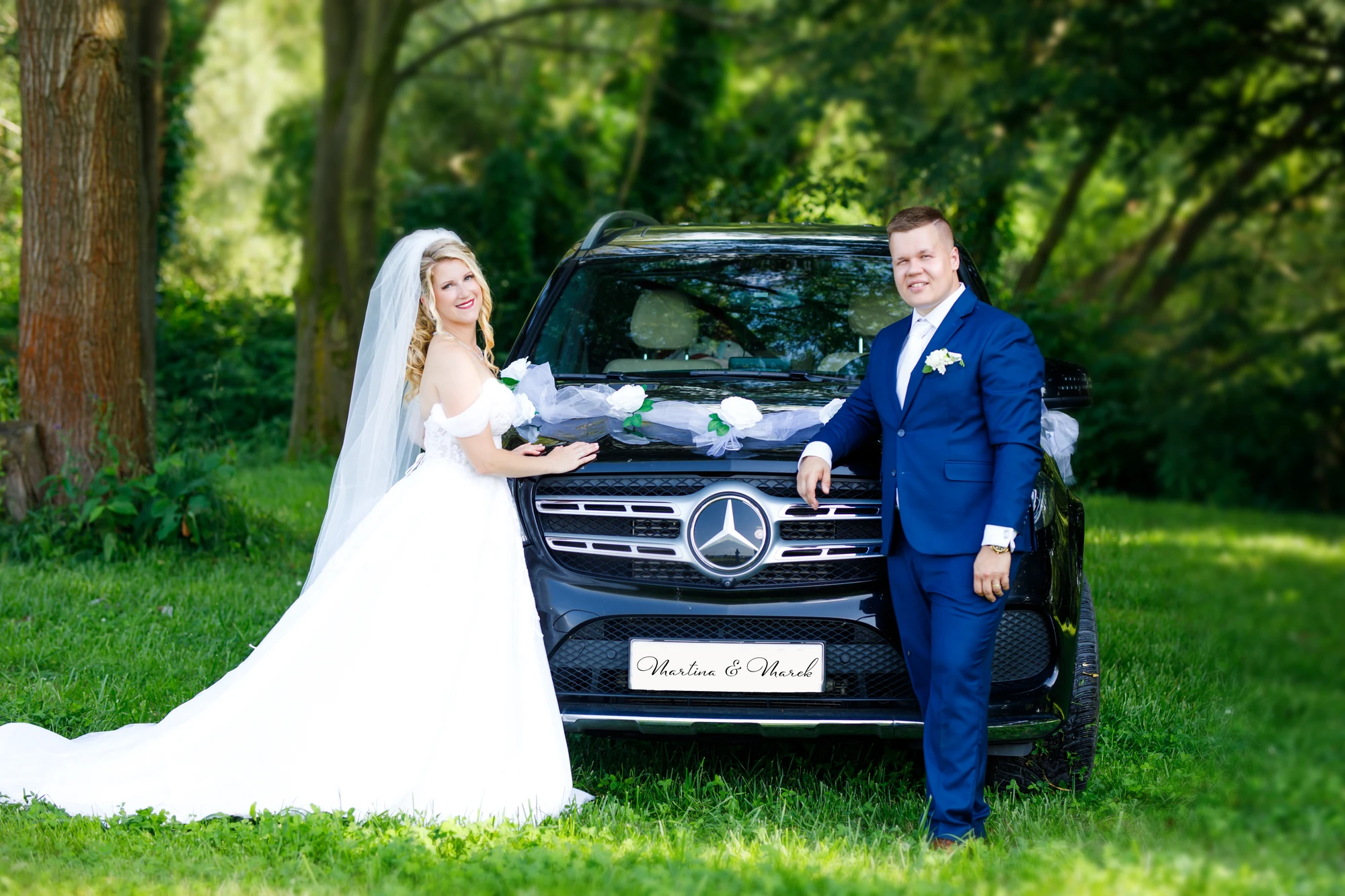 Novomanželé na závěr dne — Stodola u Bečvy, červen 2024