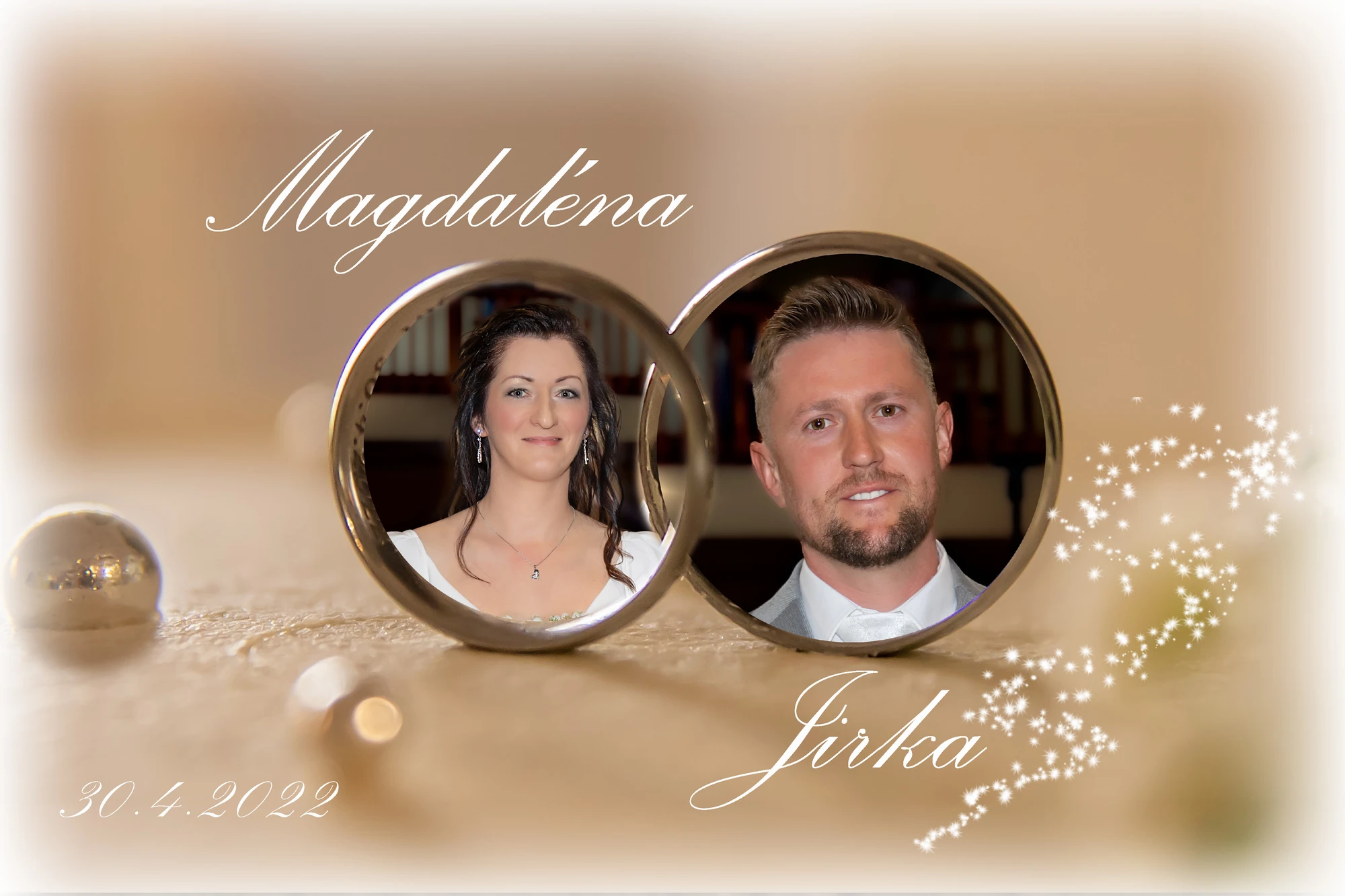 Novomanželé s hosty — svatba a křtiny v jeden den 2023